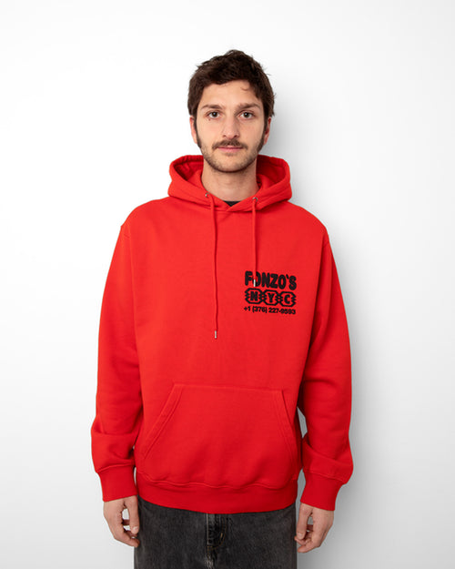 FONZO HOODIE / BRIGHT RED