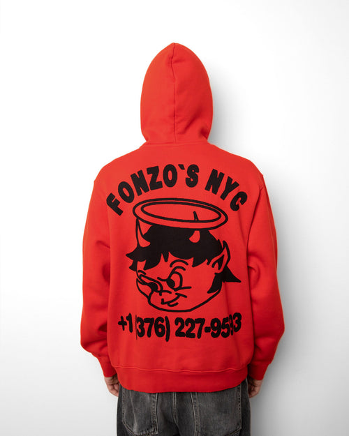 FONZO HOODIE / BRIGHT RED