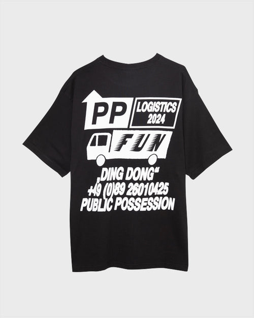 P.P. LOGISTIK T-SHIRT / ANTHRACITE BLACK