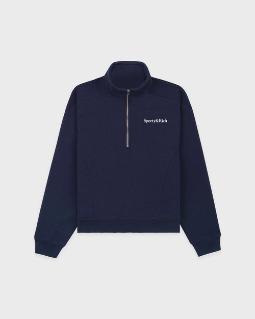 PLAY TENNIS QUARTER ZIP / DARK NAVY
