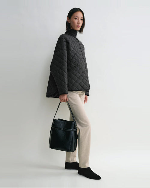 QUILTED JACKET / BLACK