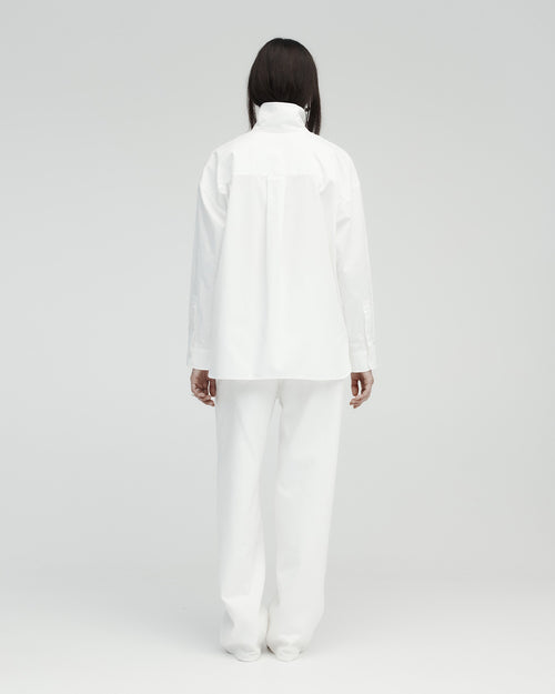 PIPED SHIRT / WHITE