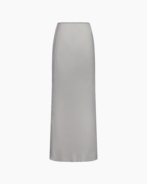 SHEER SPLIT SKIRT / ASH