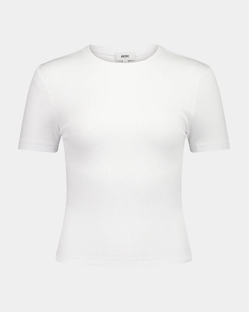 RIBBED TEE / WHITE