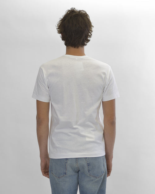 T108 UNISEX RED HEART T-SHIRT / WHITE