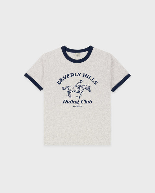 BH RIDING CLUB TEE / HEATHER GRAY/DARK NAVY