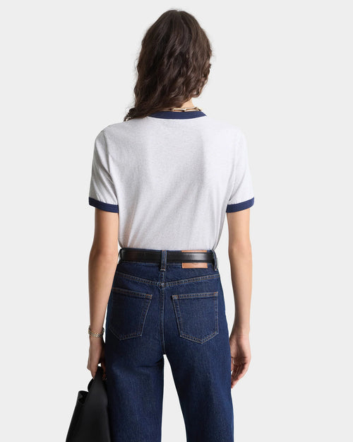 BH RIDING CLUB TEE / HEATHER GRAY/DARK NAVY