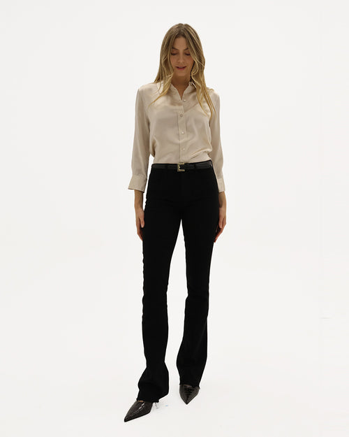 DANI SILK BLOUSE / CHAMPAGNE