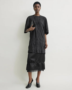 RELAXED TEE DRESS / BLACK