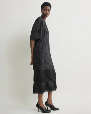 RELAXED TEE DRESS / BLACK