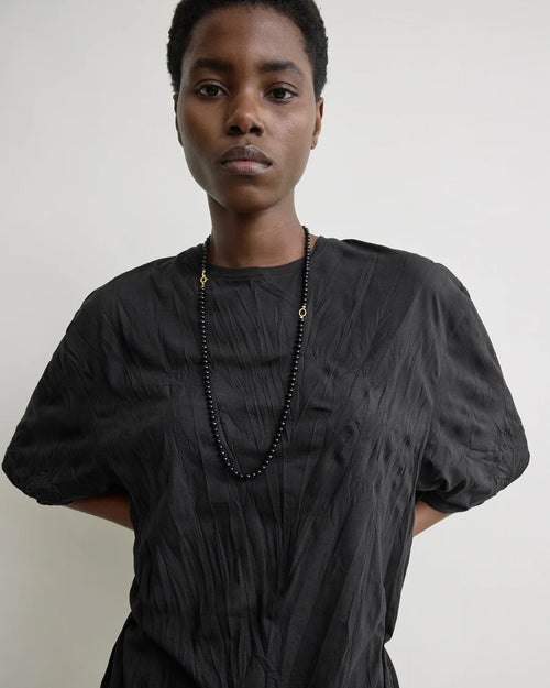 RELAXED TEE DRESS / BLACK
