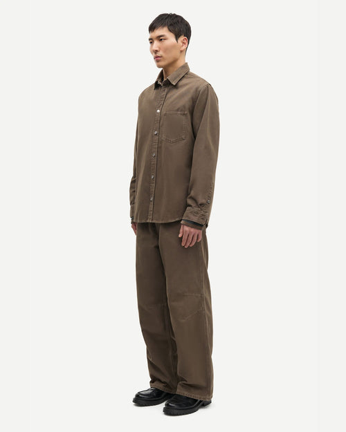 SADAMON P OVERSHIRT 15437 / WASHED CANTEEN