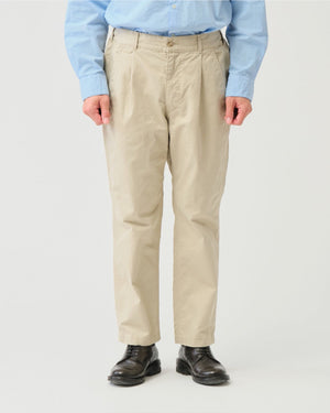 CHINO CLOTH PEGTOP PANTS / BEIGE