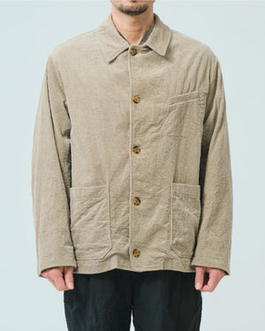 CORDUROY CRINKLE JACKET / BEIGE