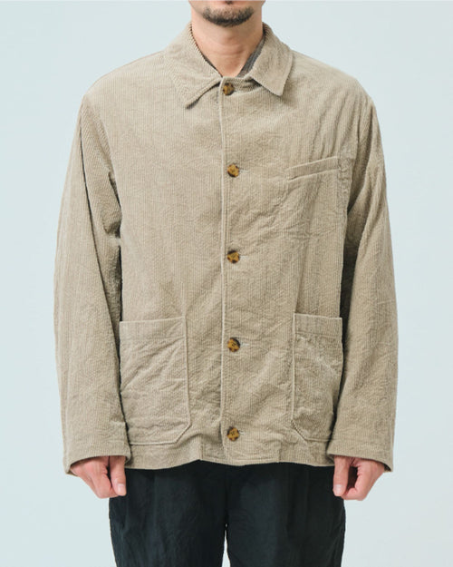 CORDUROY CRINKLE JACKET / BEIGE