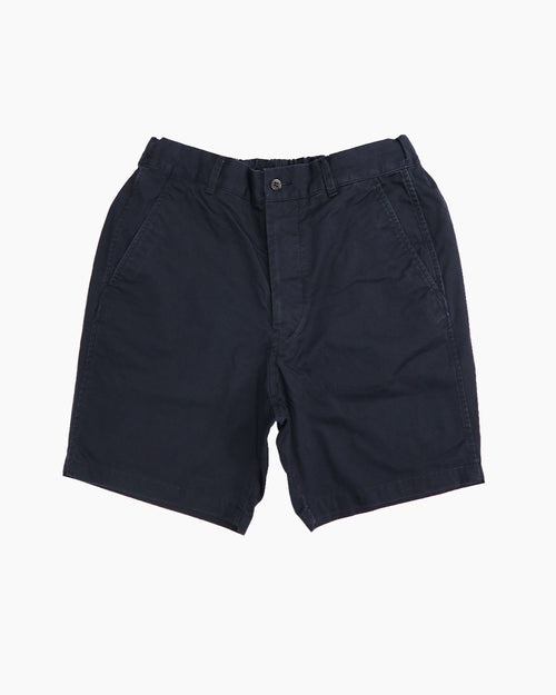 HIGH DENSITY CHINO SHORTS / NAVY