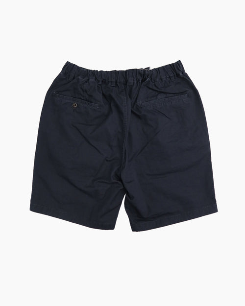 HIGH DENSITY CHINO SHORTS / NAVY