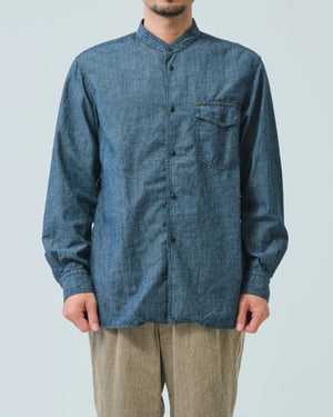 INDIGO CHAMBRAY SHIRT / NAVY