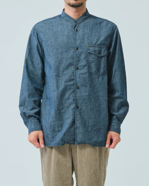 INDIGO CHAMBRAY SHIRT / NAVY