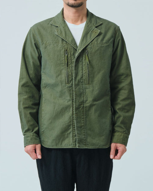 BACK SATIN F-1 JACKET / OLIVE