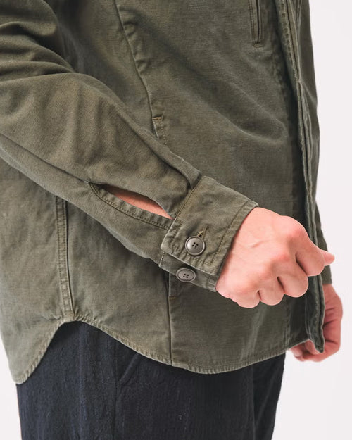 BACK SATIN F-1 JACKET / OLIVE