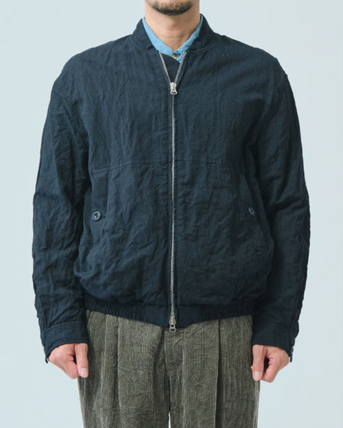 TUMBLE WASHED JACKET / NAVY
