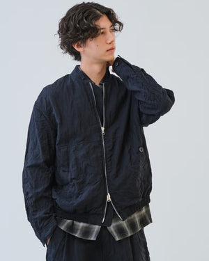 TUMBLE WASHED JACKET / NAVY