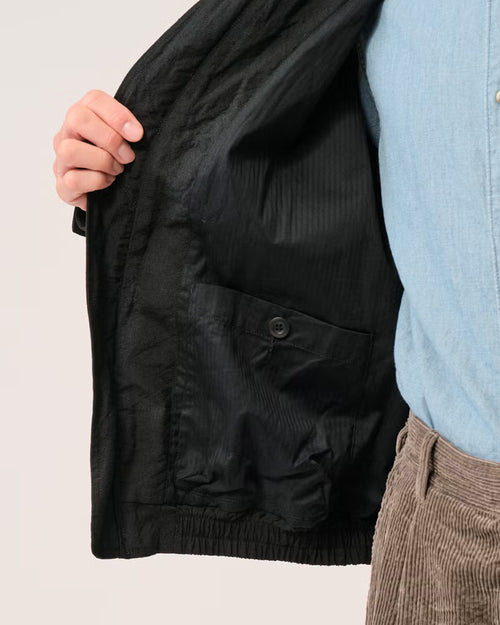 TUMBLE WASHED JACKET / NAVY