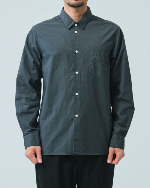 BLOADCLOTH REGULAR SHIRT / CHARCOAL