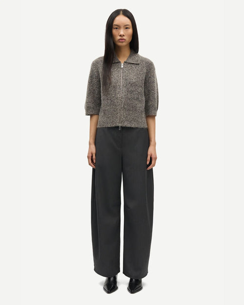 SAKELSIE SS CARDIGAN 15827 / FOSSIL MEL.