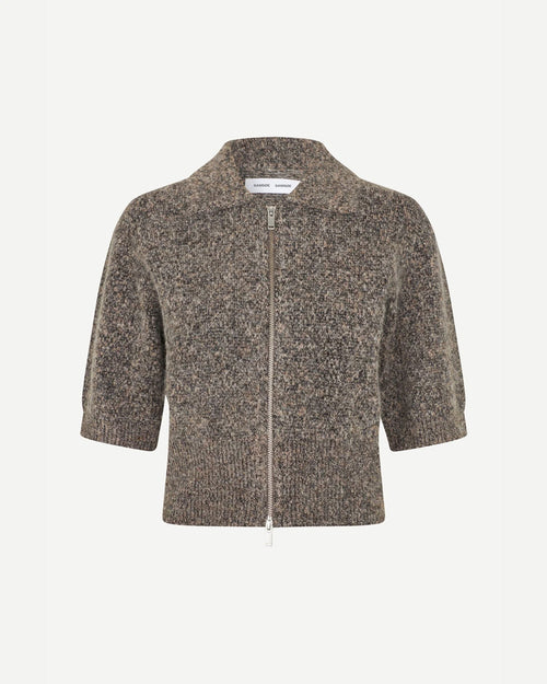 SAKELSIE SS CARDIGAN 15827 / FOSSIL MEL.