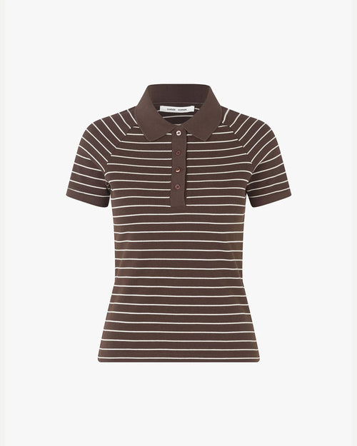 SAMIA SS POLO 15888 / COFFEE BROWN ST.