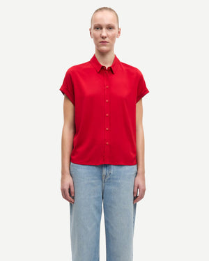 MAJAN SS SHIRT 9942 / HAUTE RED