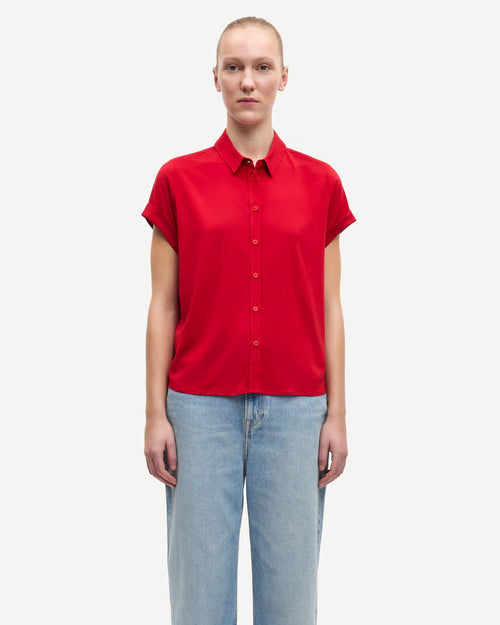 MAJAN SS SHIRT 9942 / HAUTE RED