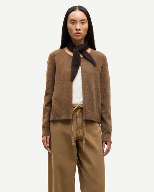 SACASSANDRA CARDIGAN 15734 / OTTER