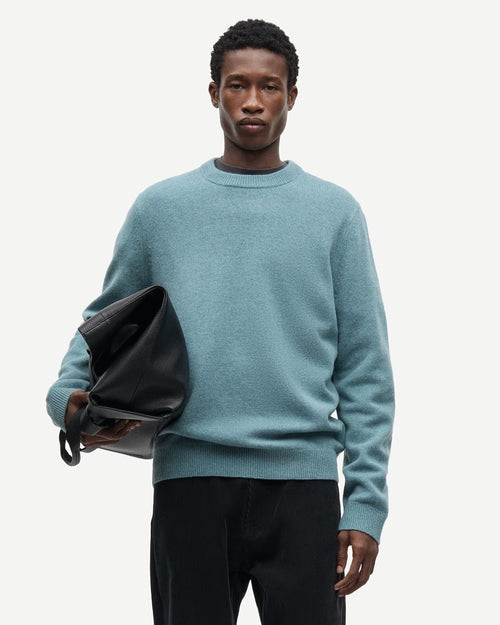 ISAK KNIT SWEATER 15010 / STORMY SEA