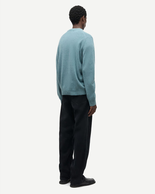 ISAK KNIT SWEATER 15010 / STORMY SEA