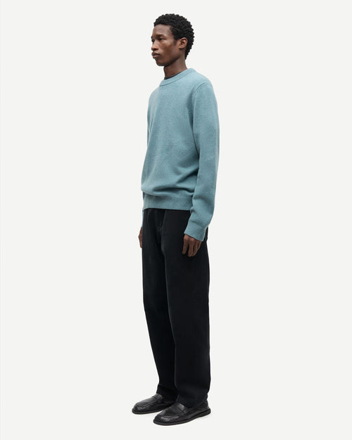 ISAK KNIT SWEATER 15010 / STORMY SEA