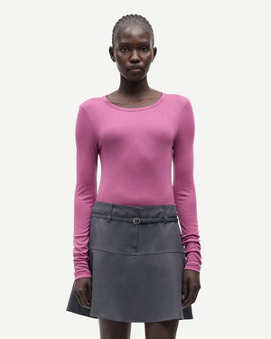 SADOU T-SHIRT LS 15499 / RED VIOLET