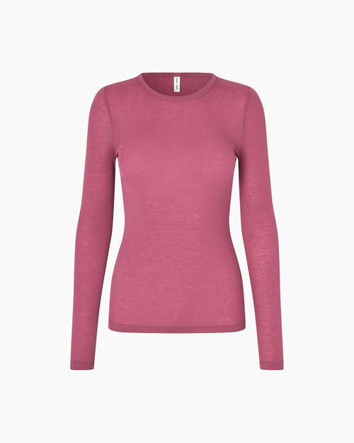 SADOU T-SHIRT LS 15499 / RED VIOLET