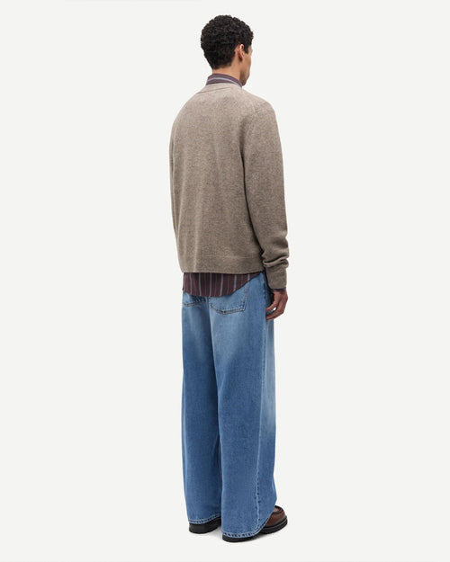 SAFRANS CARDIGAN 15722 / LEAD GRAY MEL.