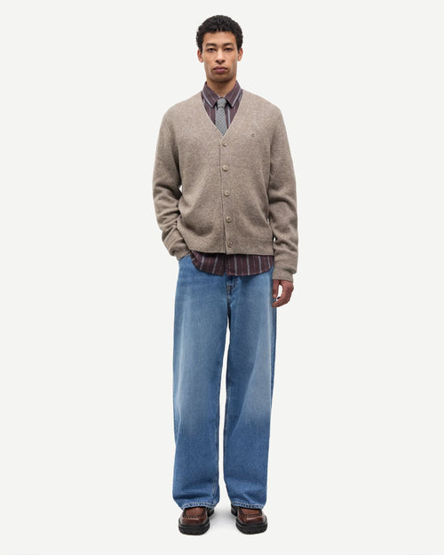 SAFRANS CARDIGAN 15722 / LEAD GRAY MEL.