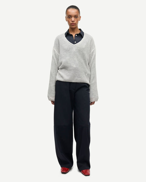SAKIA V-NECK 16216 / EGRET