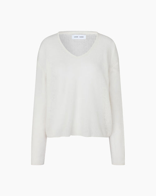 SAKIA V-NECK 16216 / EGRET