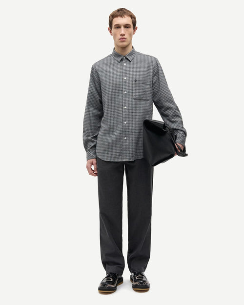 SALIAM NJ SHIRT 15839 / GREY MEL. CH.