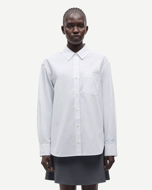 SALOVA POCKET SHIRT 15756 / WHITE PINSTRIPE