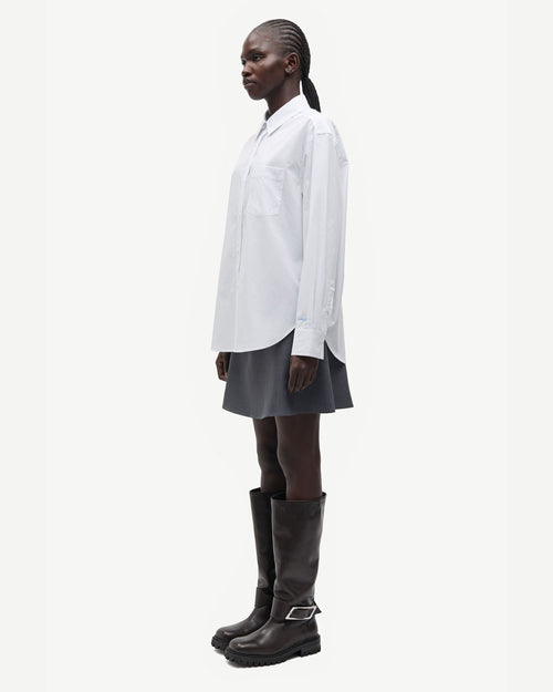 SALOVA POCKET SHIRT 15756 / WHITE PINSTRIPE