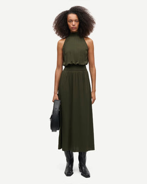 SAUMI DRESS 16113 / FOREST NIGHT