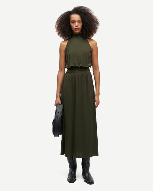 SAUMI DRESS 16113 / FOREST NIGHT