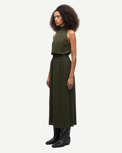SAUMI DRESS 16113 / FOREST NIGHT
